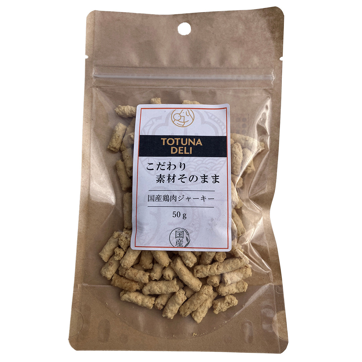 トトゥナデリ TOTUNA DELI 国産おやつ 犬用 国産鶏肉ジャーキー 50g