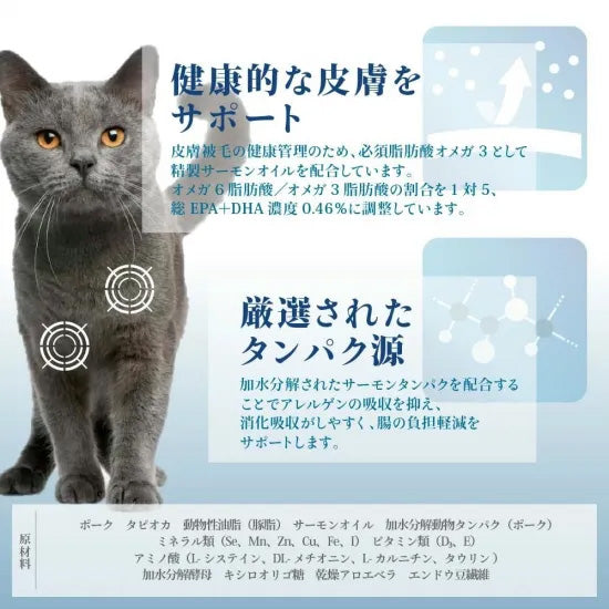 ベッツソリューション Vet Solution キャットフード 猫用食事療法食 ウェットトレイ 皮膚サポート 100g