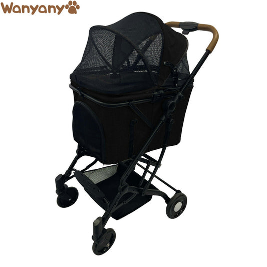 Wanyanya わにゃにゃ 2wayペットカート ブラック【送料無料】