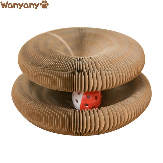 Wanyanya わにゃにゃ ドーナツ型爪とぎ