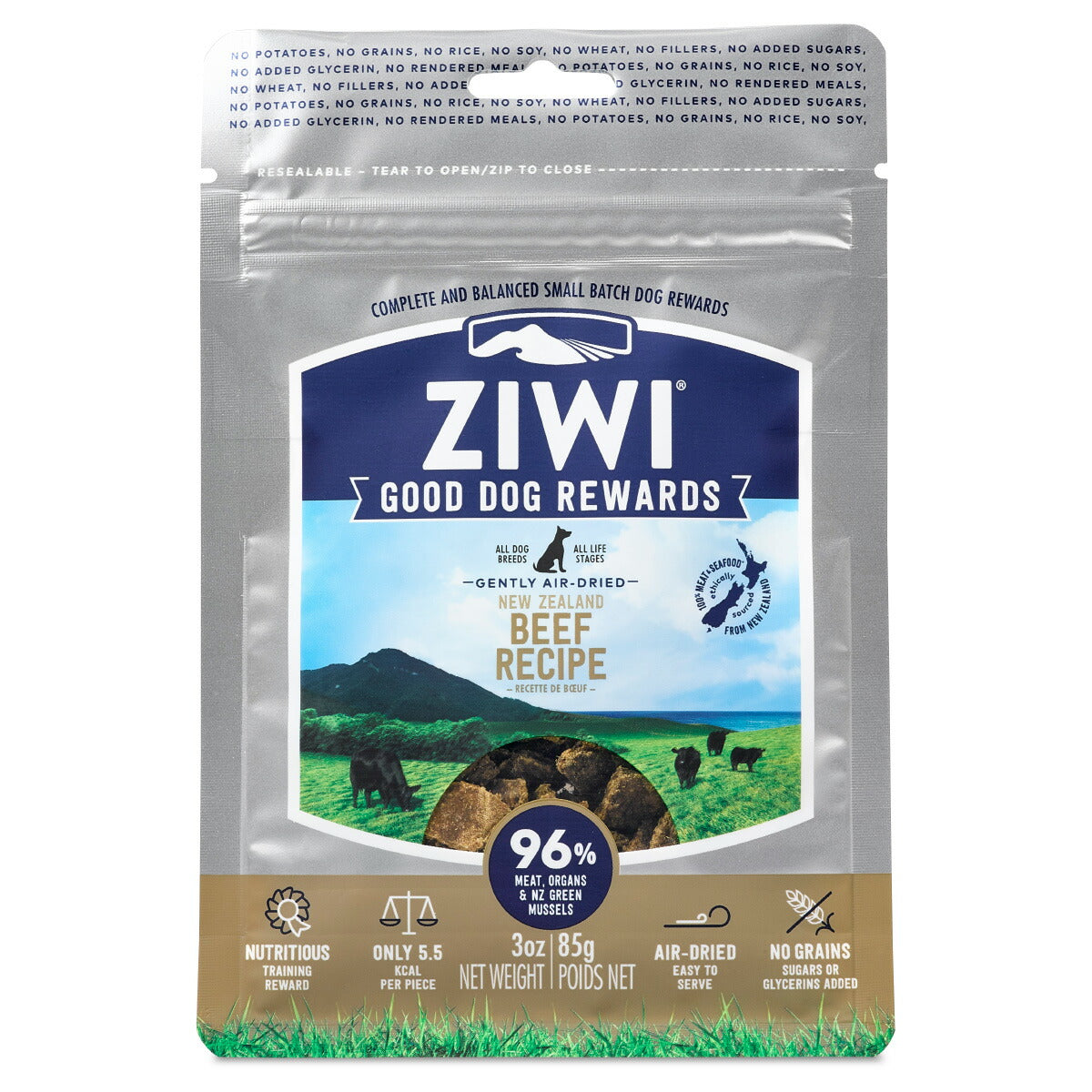 ジウィ ZIWI ドッグトリーツ エアドライ・ドッグトリーツ グラスフェッド ビーフ 85g×24個セット