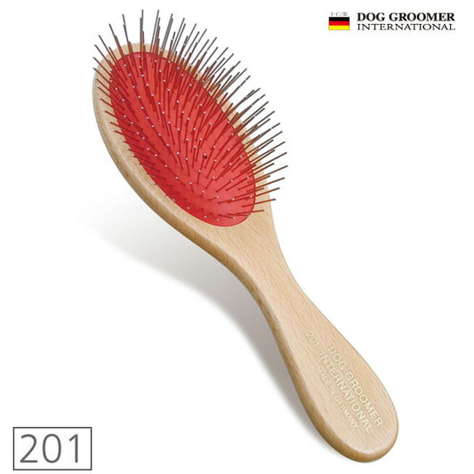 ドイツ製 ピンブラシ レギュラーピンタイプ 201 中 犬用品/猫用品/ペットグッズ/ペット用品