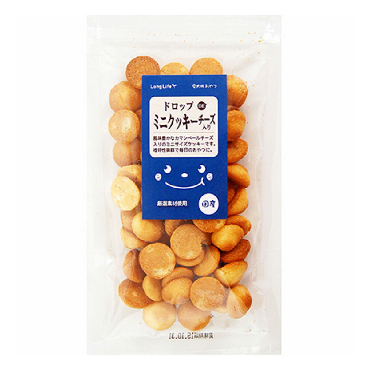 エースプロダクツ LongLife 犬用おやつ ドロップDEミニクッキー チーズ入 40g