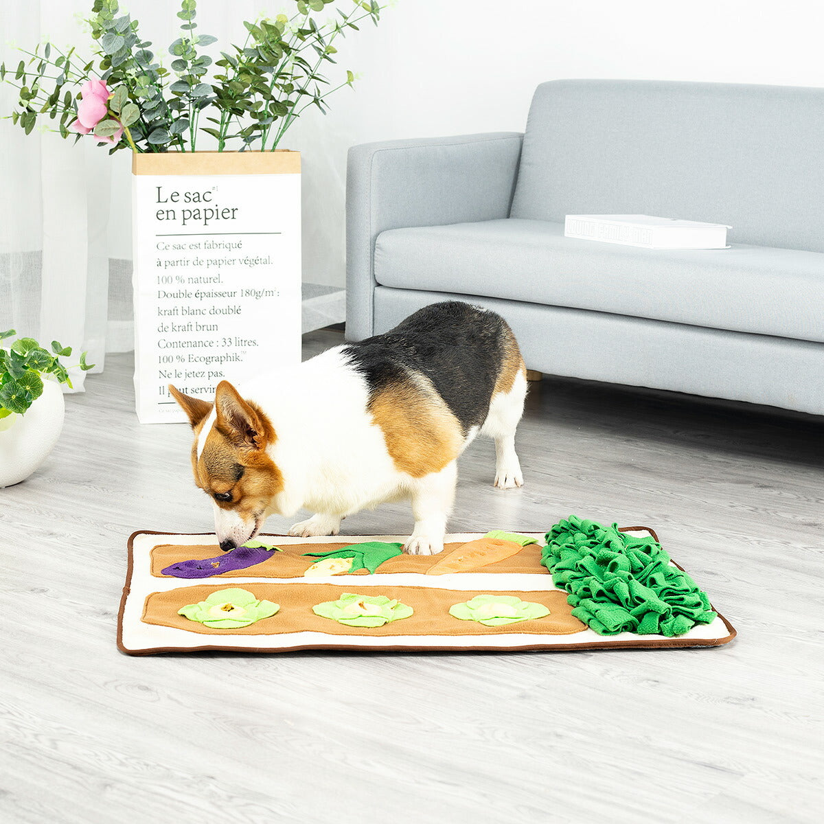 アライブ 探犬マット 野菜畑 犬 おもちゃ 知育トイ ノーズワーク