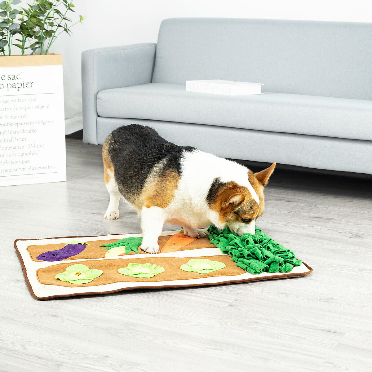 アライブ 探犬マット 野菜畑 犬 おもちゃ 知育トイ ノーズワーク