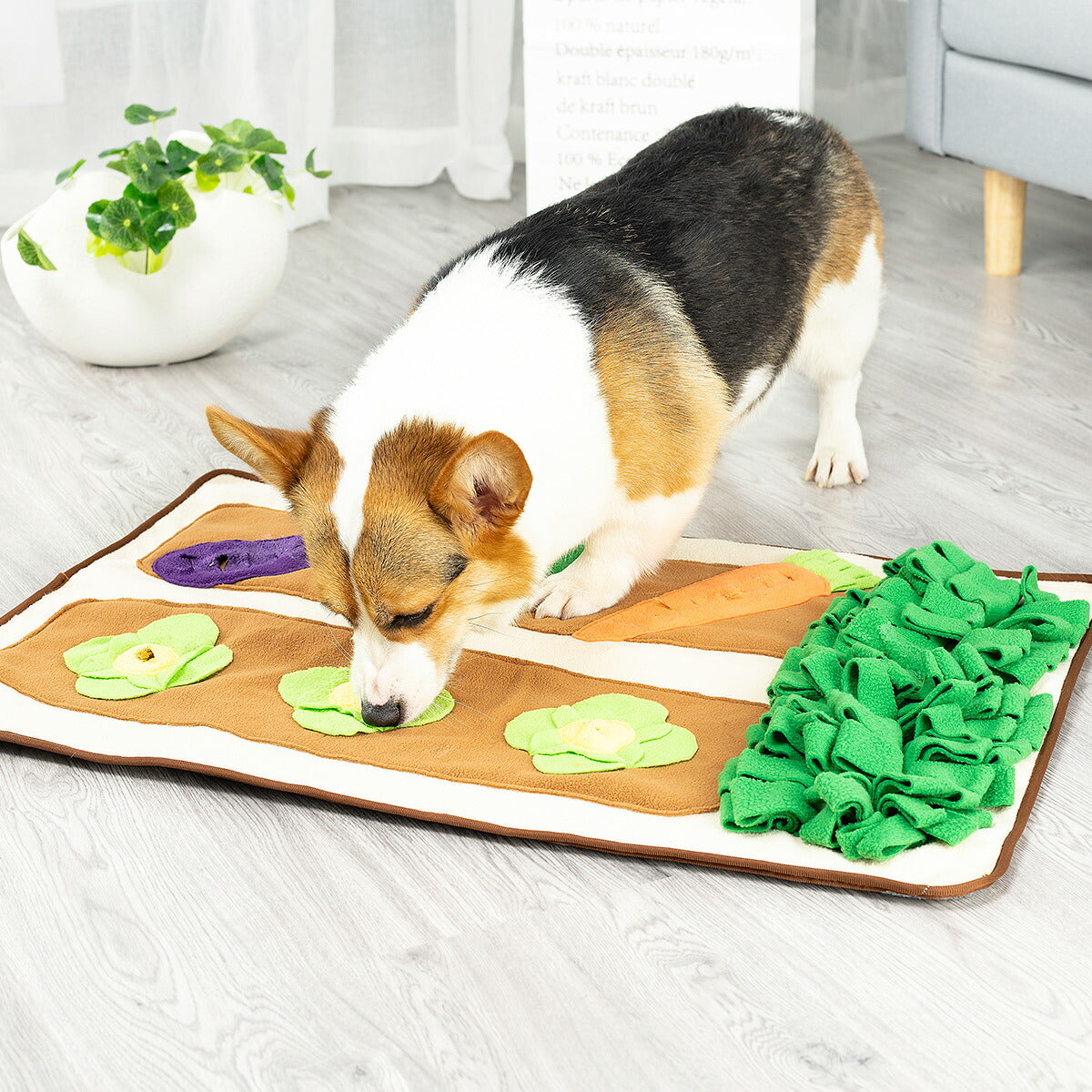 アライブ 探犬マット 野菜畑 犬 おもちゃ 知育トイ ノーズワーク