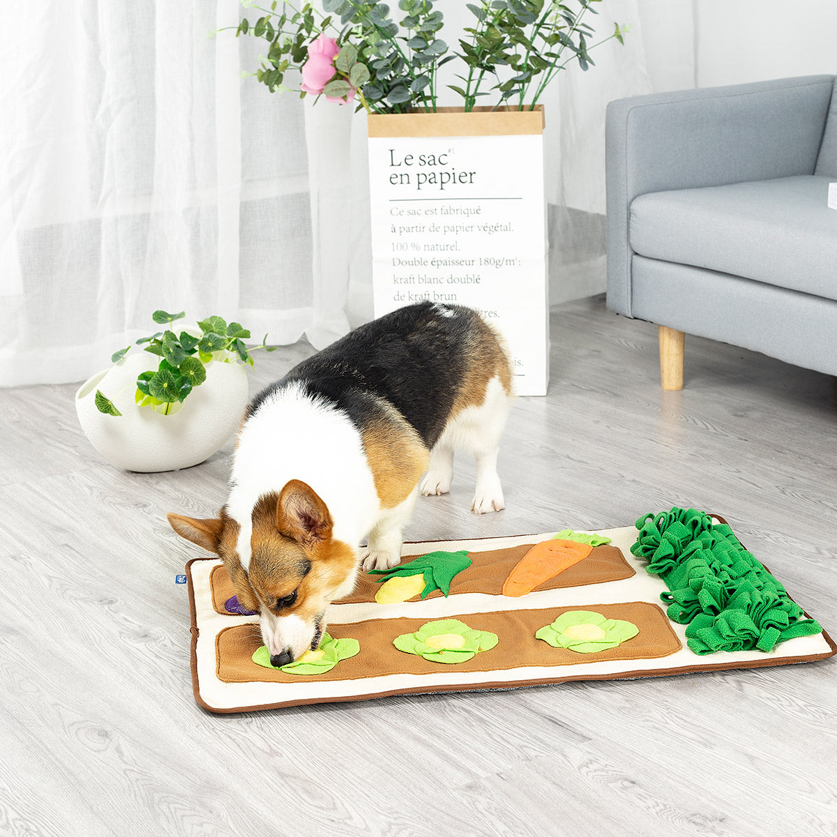 アライブ 探犬マット 野菜畑 犬 おもちゃ 知育トイ ノーズワーク