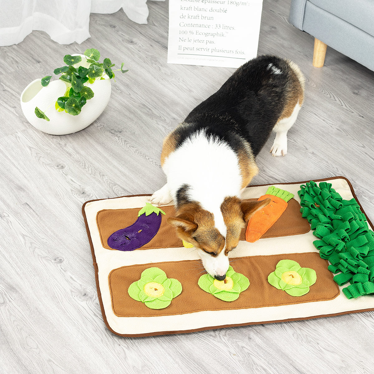 アライブ 探犬マット 野菜畑 犬 おもちゃ 知育トイ ノーズワーク