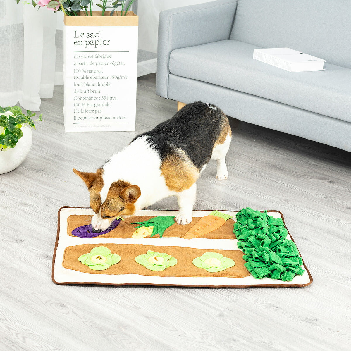 アライブ 探犬マット 野菜畑 犬 おもちゃ 知育トイ ノーズワーク