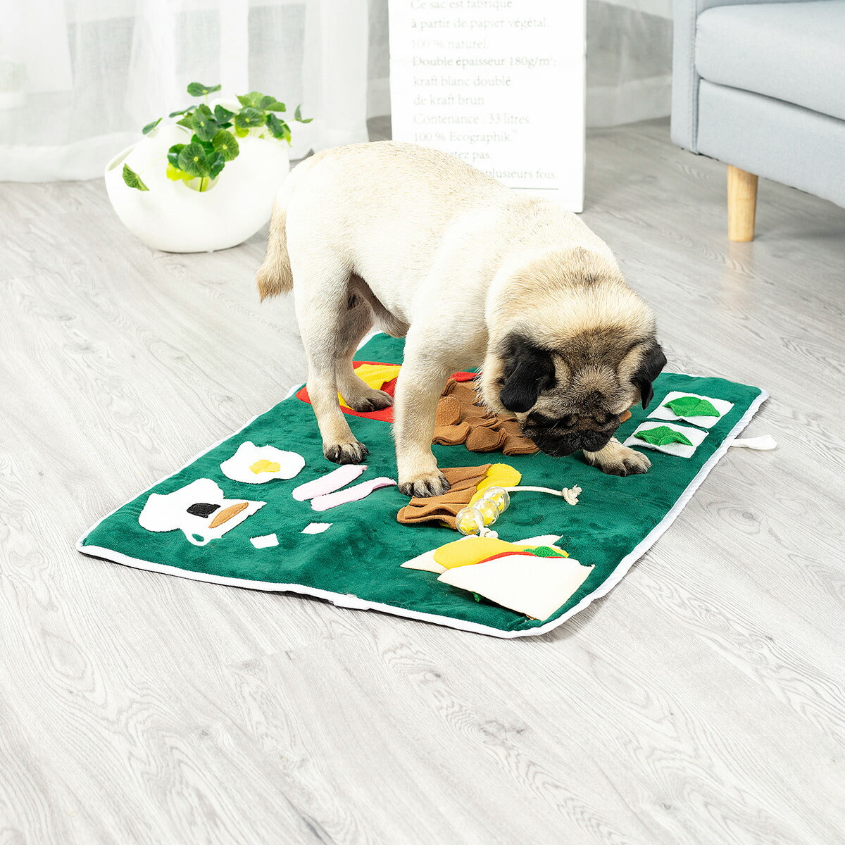 アライブ 探犬マット ランチ 犬 おもちゃ 知育トイ ノーズワーク