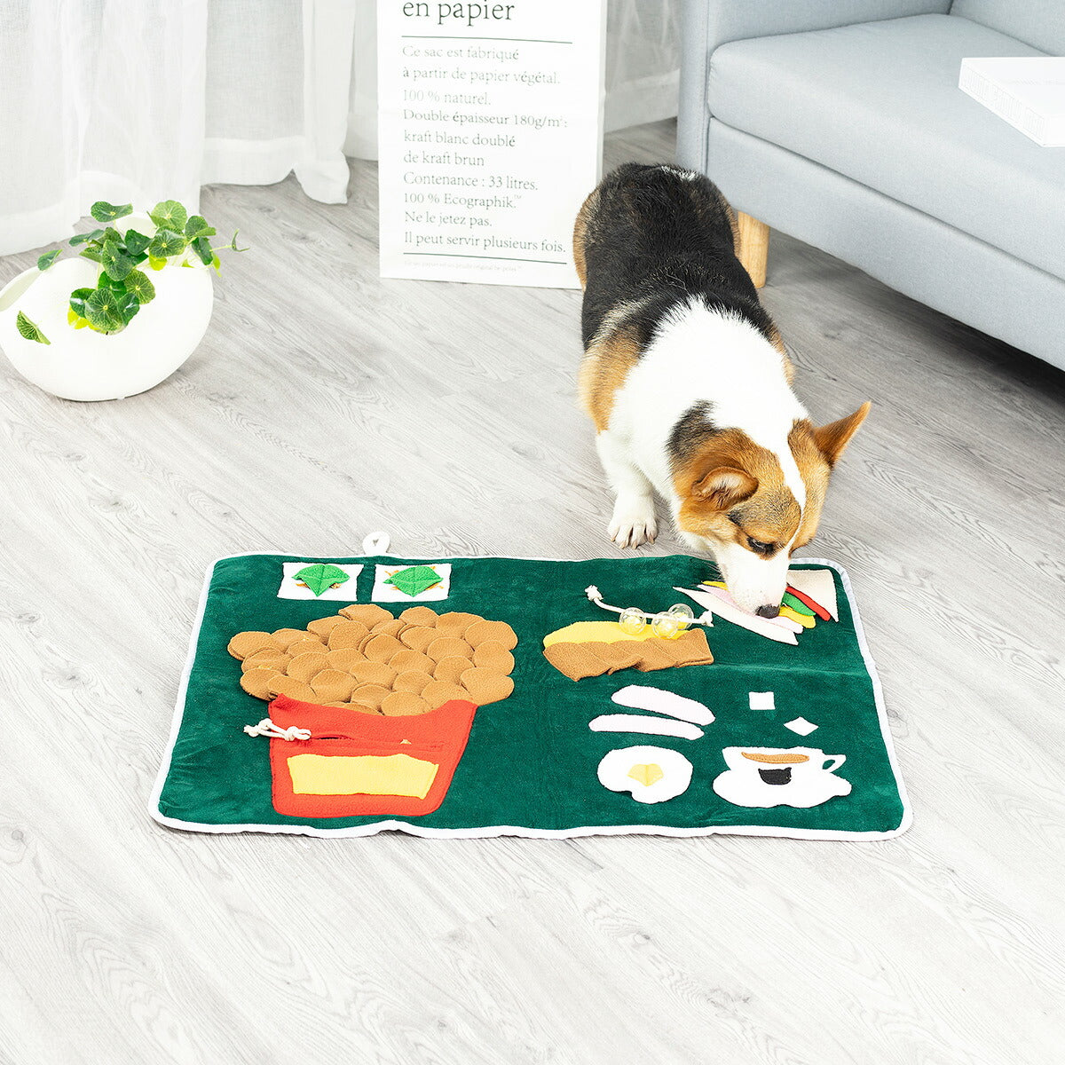 アライブ 探犬マット ランチ 犬 おもちゃ 知育トイ ノーズワーク