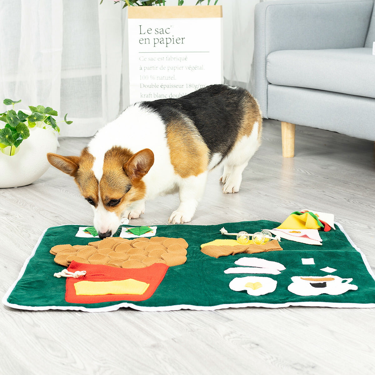 アライブ 探犬マット ランチ 犬 おもちゃ 知育トイ ノーズワーク