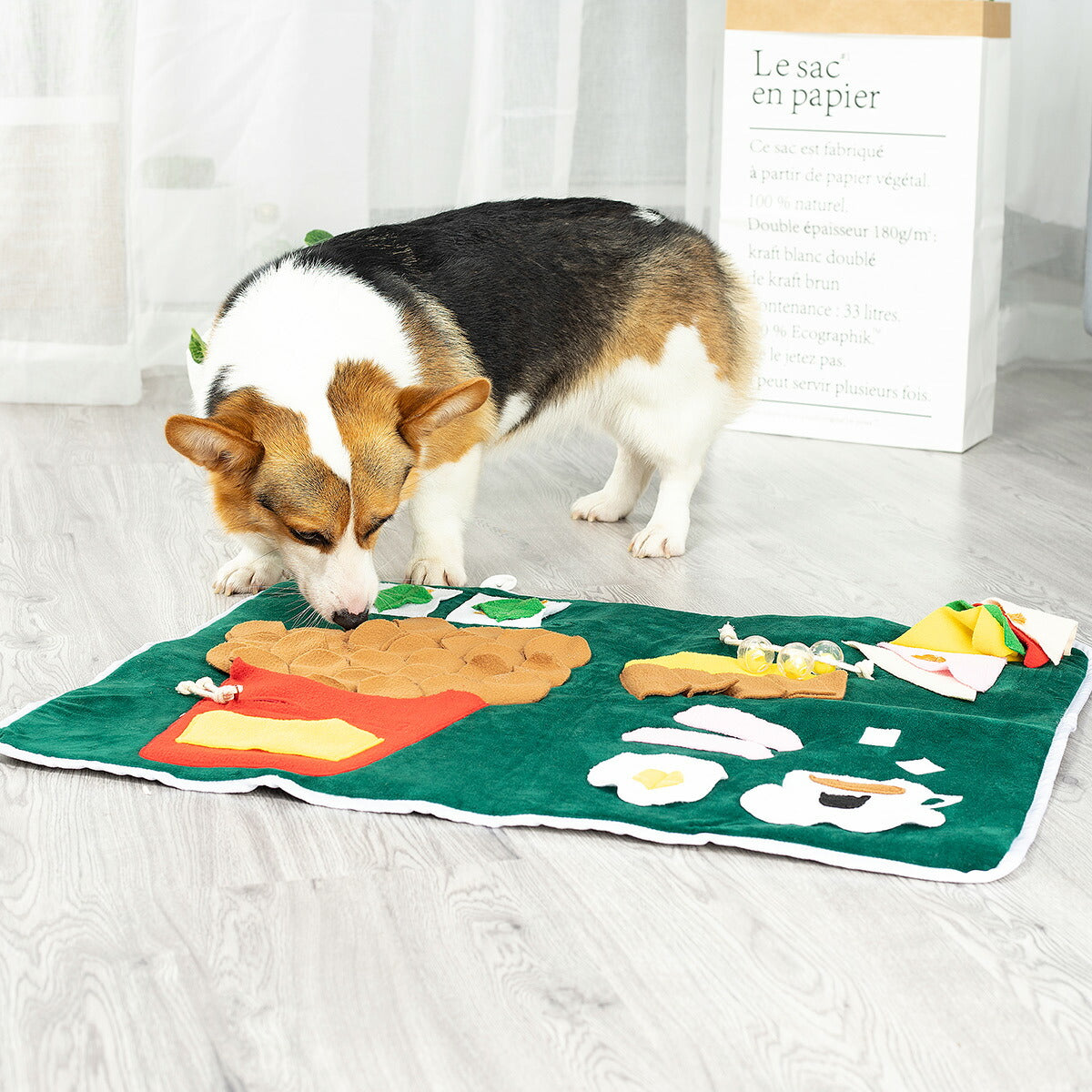 アライブ 探犬マット ランチ 犬 おもちゃ 知育トイ ノーズワーク