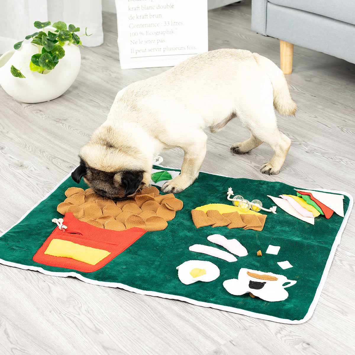 アライブ 探犬マット ランチ 犬 おもちゃ 知育トイ ノーズワーク