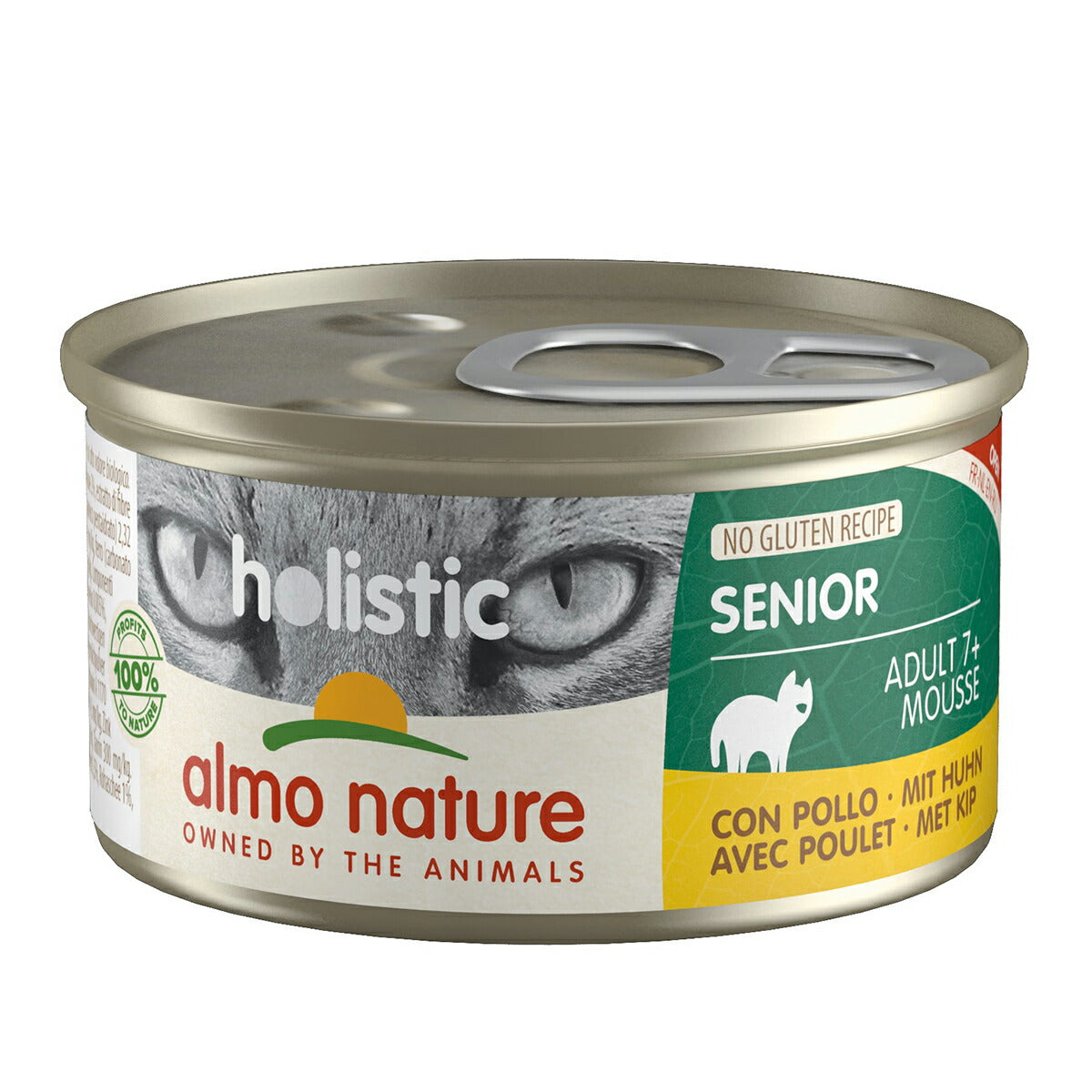 アルモネイチャー キャットフード ホリスティックキャット シニア チキン 85g 猫 ウェットフード 缶詰 総合栄養食 全猫種 老犬用 グレインフリー