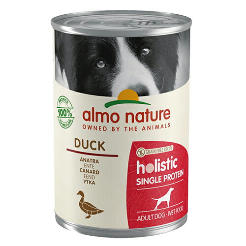 アルモネイチャー ドッグフード ホリステックシングルプロテインドッグ ダックのご馳走 400g 犬 ウェットフード 缶詰 総合栄養食 全犬種 成犬 グレインフリー