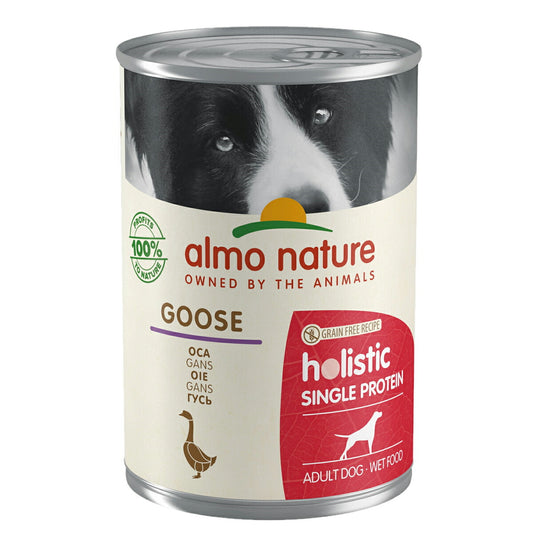 アルモネイチャー ドッグフード ホリステックシングルプロテインドッグ ガチョウのご馳走 400g 犬 ウェットフード 缶詰 総合栄養食 全犬種 成犬 グレインフリー