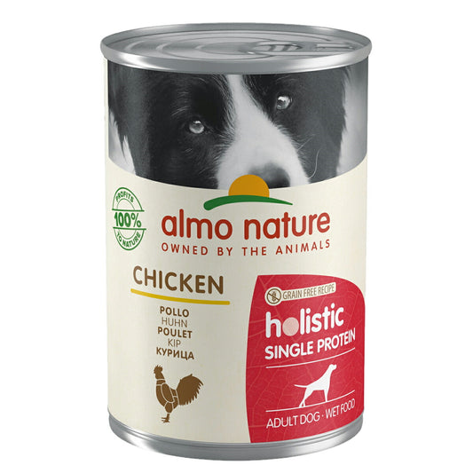 アルモネイチャー ドッグフード ホリステックシングルプロテインドッグ チキンのご馳走 400g 犬 ウェットフード 缶詰 総合栄養食 全犬種 成犬 グレインフリー