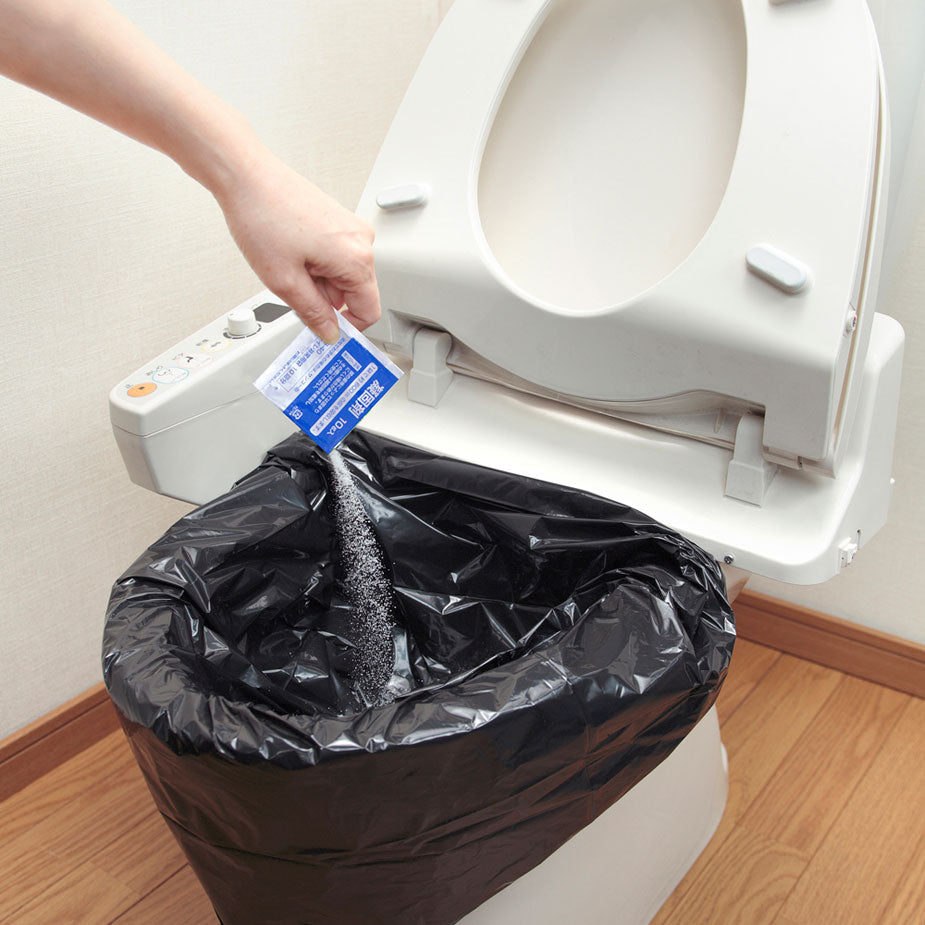 サンコー トイレ非常用袋 凝固剤付 100回分【送料無料】 防災用品 災害対策 簡単