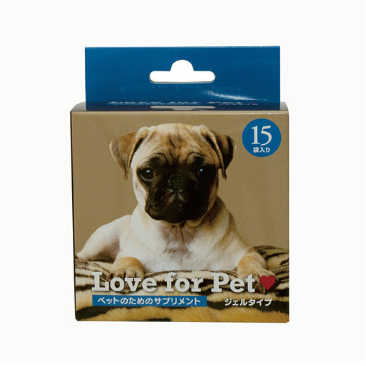アウレオ Love for Pet (ラブフォーペット) 犬用 βグルカン サプリメント 75mL(5mL×15袋) ベータグルカン 無添加 ジェルタイプ 全年齢