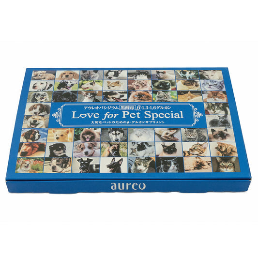 アウレオ Love for Pet Special (ラブフォーペットスペシャル) βグルカン サプリメント 180mL(6mL×30袋) ベータグルカン 無添加 ジェルタイプ 全年齢