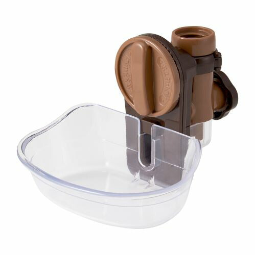 ボンビ ラクリア M ブラウン 給水機 簡単 皿タイプ ペットボトル利用可