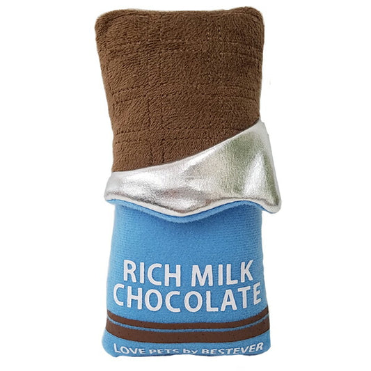 ベストエバージャパン 犬用おもちゃ スクィーキー リッチミルクチョコ ぬいぐるみ かわいい ペットトイ カシャカシャ キュッキュッ 音が鳴る 遊ぶ ストレス解消 一緒に遊ぶ