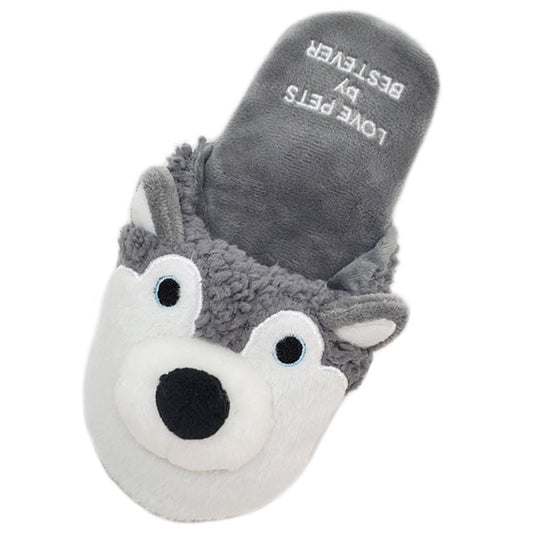 ベストエバージャパン 犬用おもちゃ スクィーキー スリッパトイ ハスキー ぬいぐるみ かわいい ペットトイ カシャカシャ キュッキュッ 音が鳴る 遊ぶ ストレス解消 一緒に遊ぶ