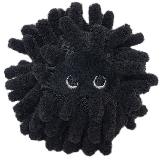 ベストエバージャパン 犬用おもちゃ スクィーキー ウニボール ブラック ぬいぐるみ かわいい ペットトイ カシャカシャ キュッキュッ 音が鳴る 遊ぶ ストレス解消 一緒に遊ぶ