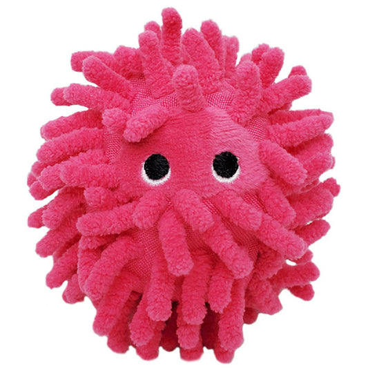 ベストエバージャパン 犬用おもちゃ スクィーキー ウニボール ホットピンク ぬいぐるみ かわいい ペットトイ カシャカシャ キュッキュッ 音が鳴る 遊ぶ ストレス解消 一緒に遊ぶ