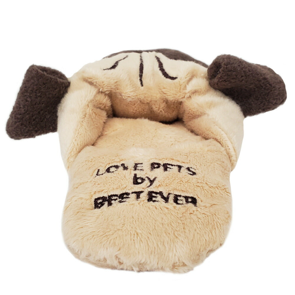 ベストエバージャパン 犬用おもちゃ スクィーキー スリッパトイ パグ ぬいぐるみ かわいい ペットトイ カシャカシャ キュッキュッ 音が鳴る 遊ぶ ストレス解消 一緒に遊ぶ