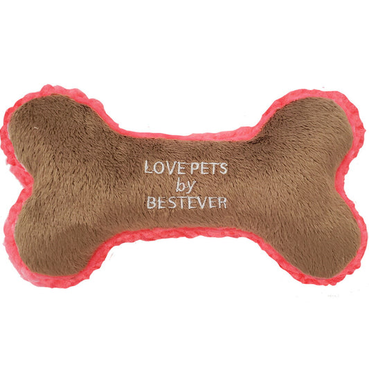 ベストエバージャパン 犬用おもちゃ スクィーキー ボーントイ M ブラウン ぬいぐるみ かわいい ペットトイ カシャカシャ キュッキュッ 音が鳴る 遊ぶ ストレス解消 一緒に遊ぶ