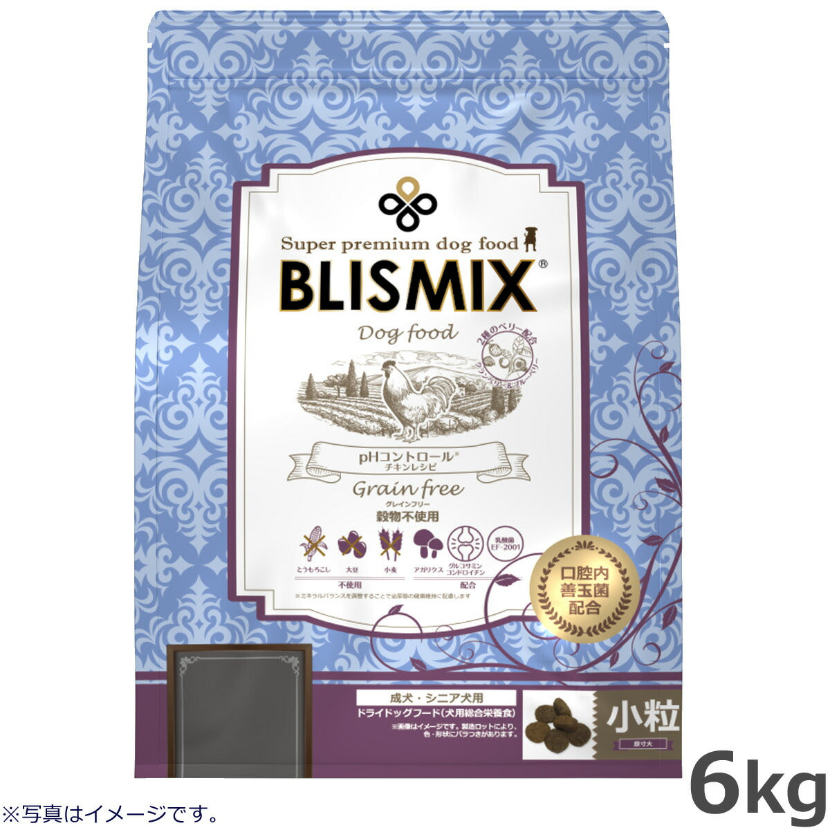 ブリスミックス ドッグフード pHコントロール グレインフリー チキン 小粒 6kg【送料無料】