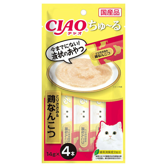 チャオ CIAO ちゅ~る とりささみ&鶏なんこつ ちゅーる いなば 猫 おやつ 国産