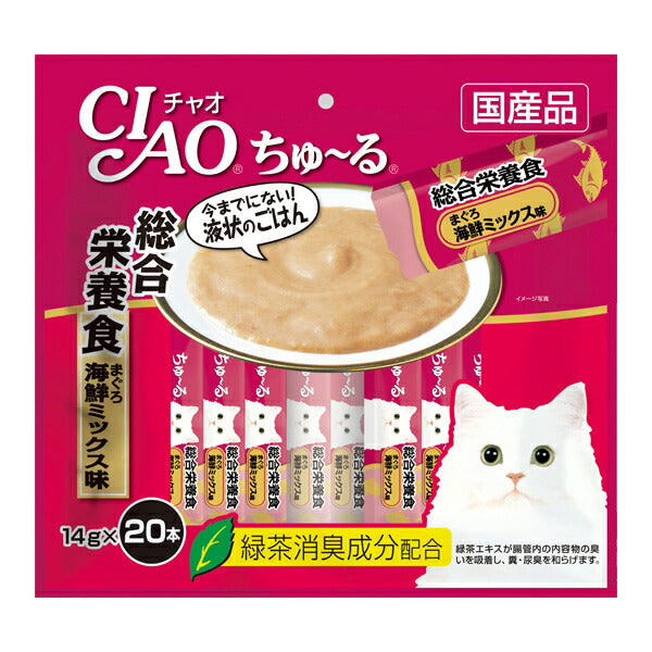 チャオ CIAO ちゅ~る 総合栄養食 まぐろ 海鮮ミックス味 ちゅーる いなば 猫 おやつ 国産