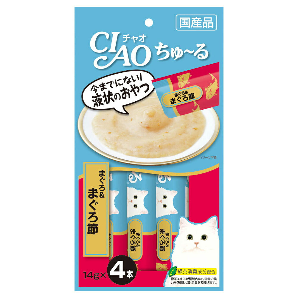 チャオ CIAO ちゅ~る まぐろ&まぐろ節 ちゅーる いなば 猫 おやつ 国産