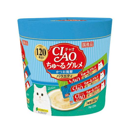 チャオ CIAO ちゅ~るグルメ かつお海鮮バラエティ ちゅーる いなば 猫 おやつ 国産