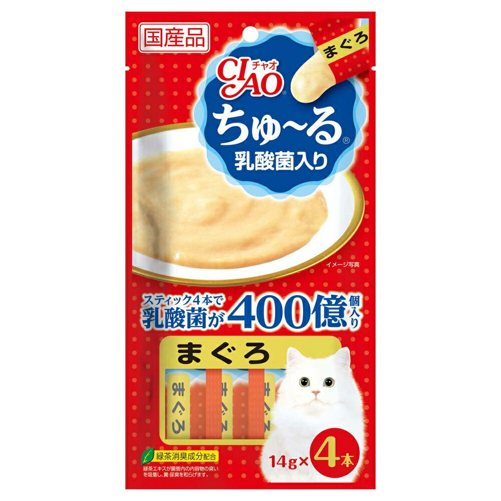 チャオ CIAO ちゅ~る 乳酸菌入り まぐろ ちゅーる いなば 猫 おやつ 国産