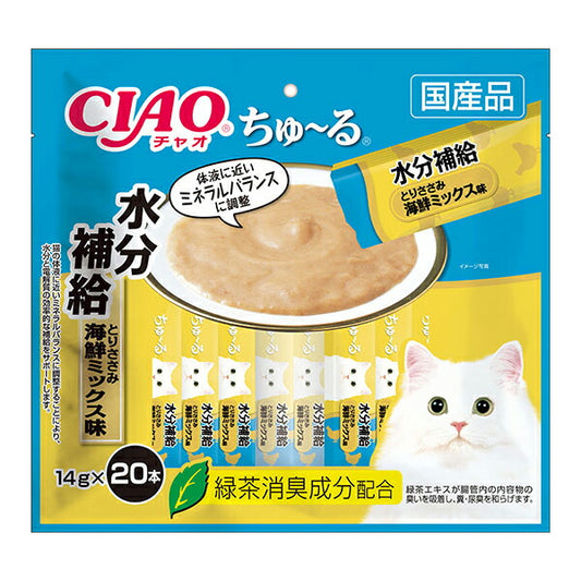 チャオ CIAO ちゅ~る 水分補給 とりささみ 海鮮ミックス味 ちゅーる いなば 猫 おやつ 国産