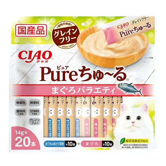 チャオ CIAO Pureちゅ~る まぐろバラエティ ちゅーる いなば 猫 おやつ 国産 無添加