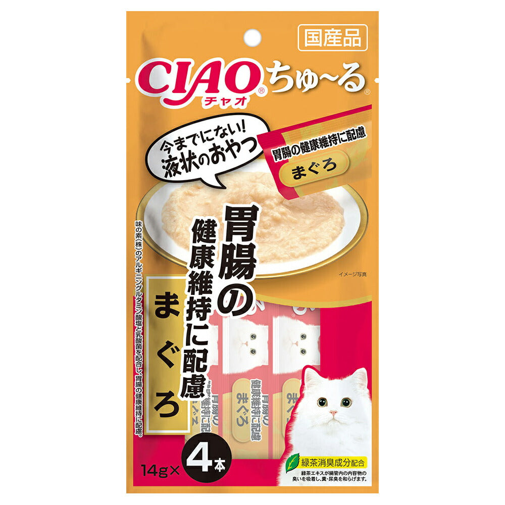 チャオ CIAO ちゅ~る 胃腸の健康維持に配慮 まぐろ ちゅーる いなば 猫 おやつ 国産