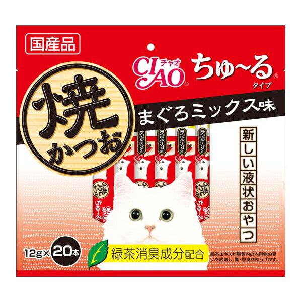 チャオ CIAO 焼かつお ちゅ~るタイプ まぐろミックス味 ちゅーる いなば 猫 おやつ 国産