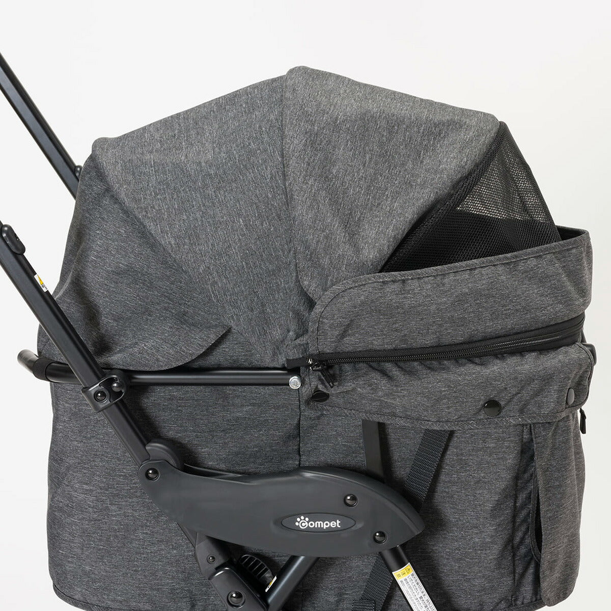 コムペット ミリミリライト アルファ ペットカート ブラック 小型犬 猫 小動物 折り畳み ペットバギー カート 軽量