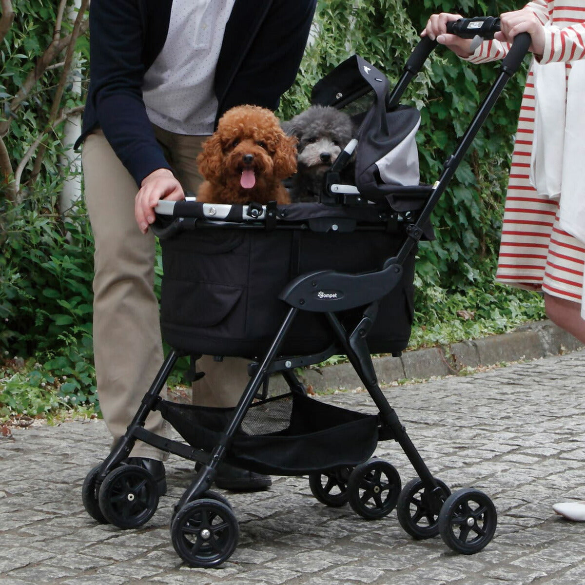 コムペット ミリミリEG ペットカート ブラックソルベ 小型犬 猫 小動物 折り畳み ペットバギー カート 軽量