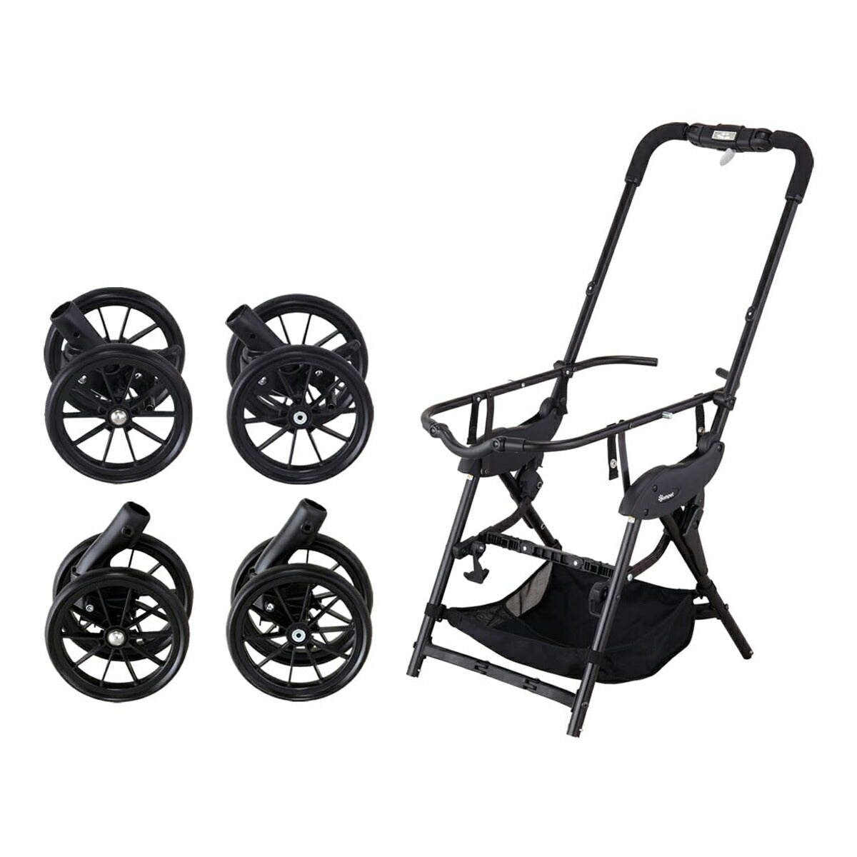 コムペット ミリミリEGロングD ペットカート デニムブルー【送料無料】 小型犬 猫 小動物 折り畳み ペットバギー カート 軽量