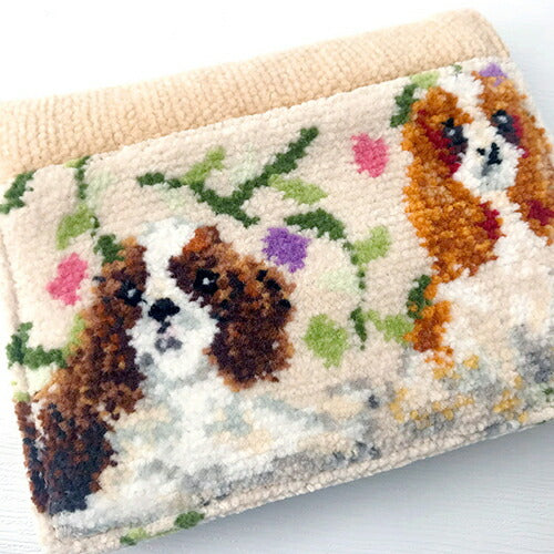 Enjeau(アーンジョー) キャバリア ポケットティッシュケース ファスナーポケット付 ベージュ