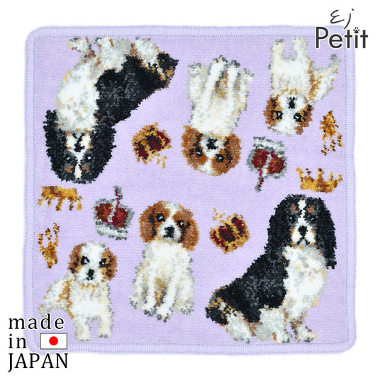 Enjeau(アーンジョー) キャバリアファミリー ハンカチ パープル