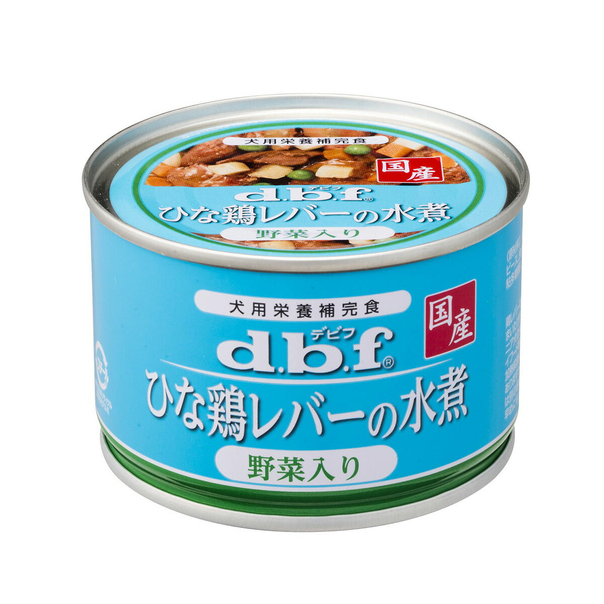 デビフ d.b.f ひな鶏レバーの水煮 野菜入り 犬 ウェットフード 缶詰 国産 無添加
