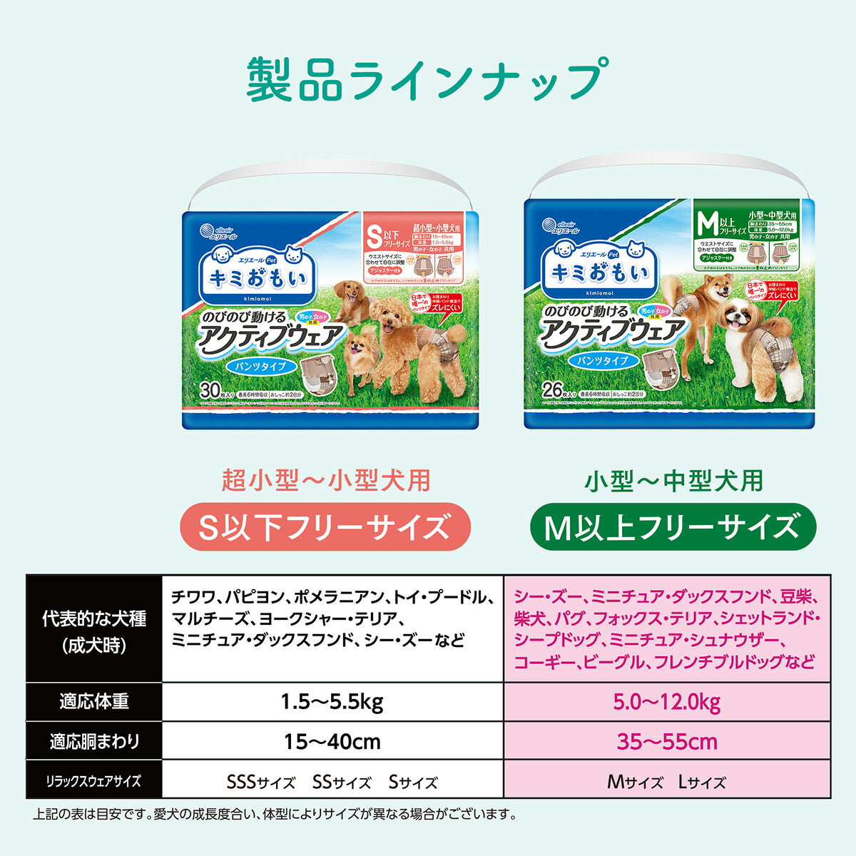 エリエール キミおもい アクティブウェア M-L 26枚