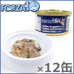 フォルツァ10 キャットフード メンテナンス モイストウェット イワシ エビ入り 85g×12缶セット アレルギー対応 無添加 猫用品/ねこグッズ/ペット用品